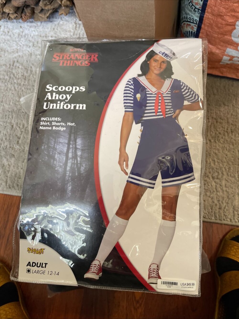 Spirit Stranger Things Scoops Ahoy Uniform Costume Adult Large 12-14 NEW $49.99